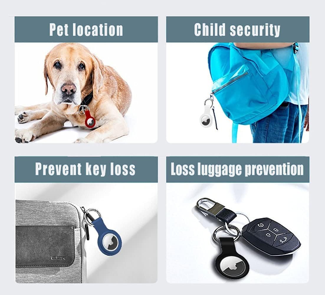 case for airtag glubok protective case for airtag 2021 flexible silicone design washable corrosion resistant anti scratch 8pack