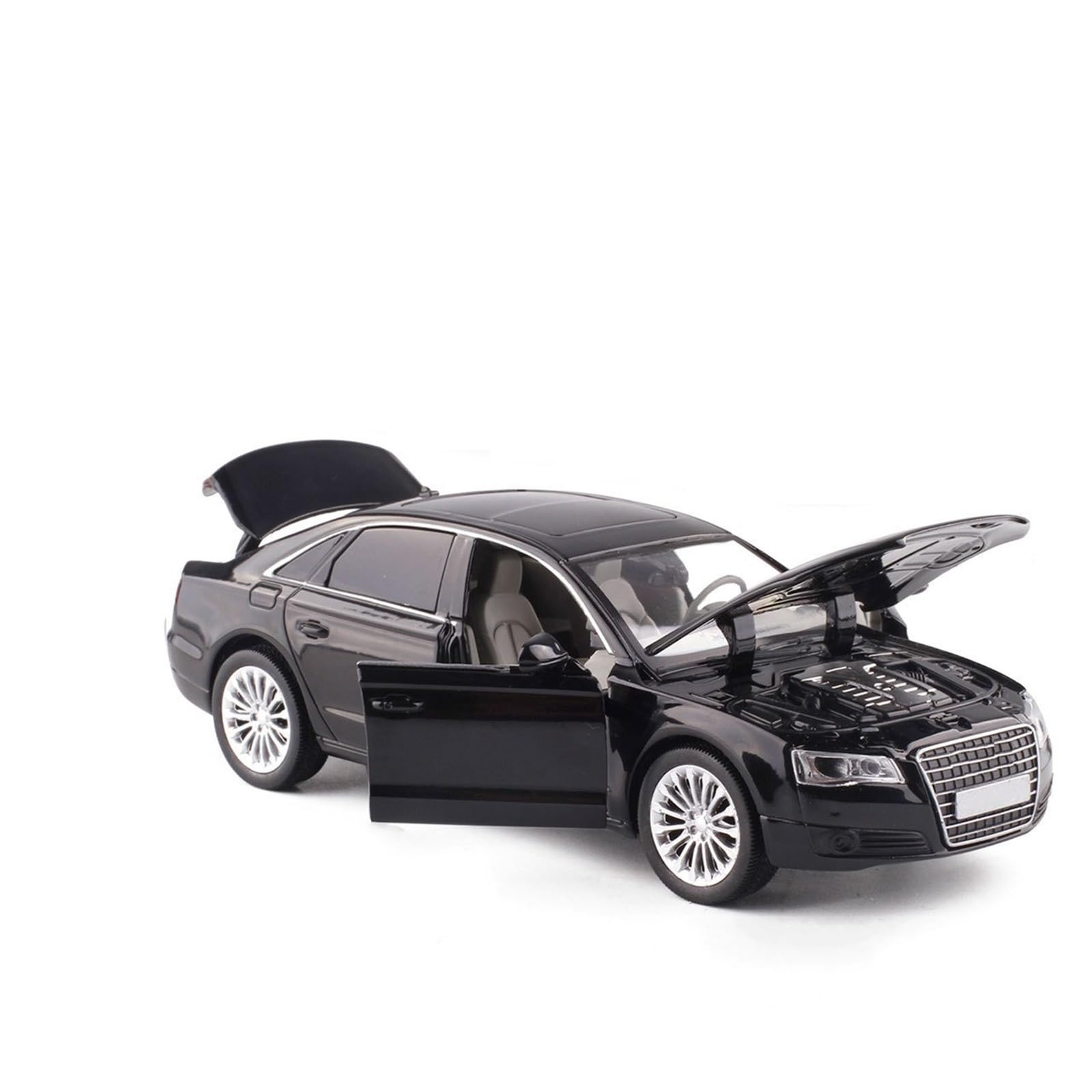 AUDSNI Die-Cast Diecast Car Model 1:32 For A8 Alloy Die Casting Model Car Ornaments(Black)