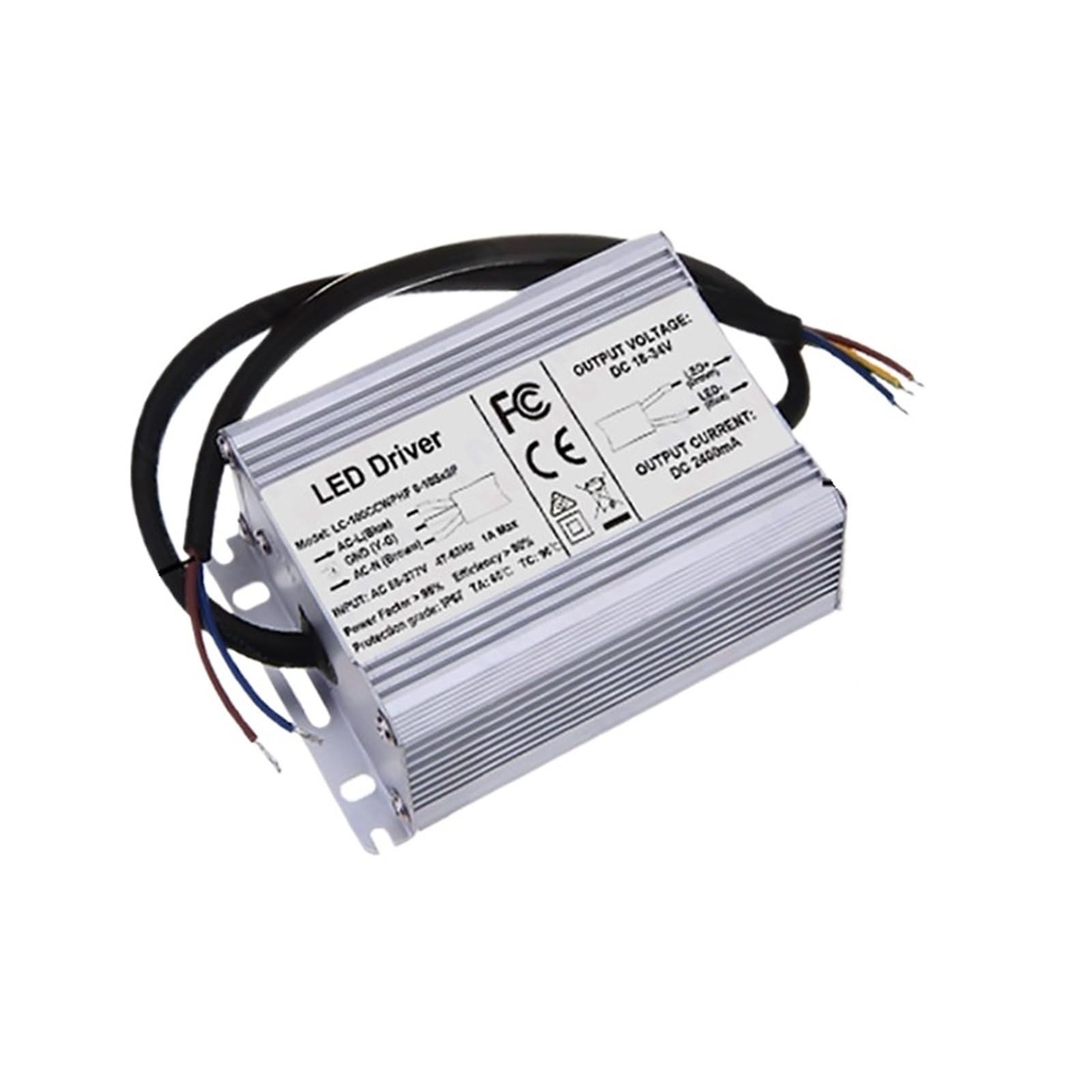 PWANUIGTE 60W 70W 80W LED Driver 2400mA 2100mA 1800mA 1500mA 1200mA 700mA Lighting Transformer(1800mA 18-39V WP S)