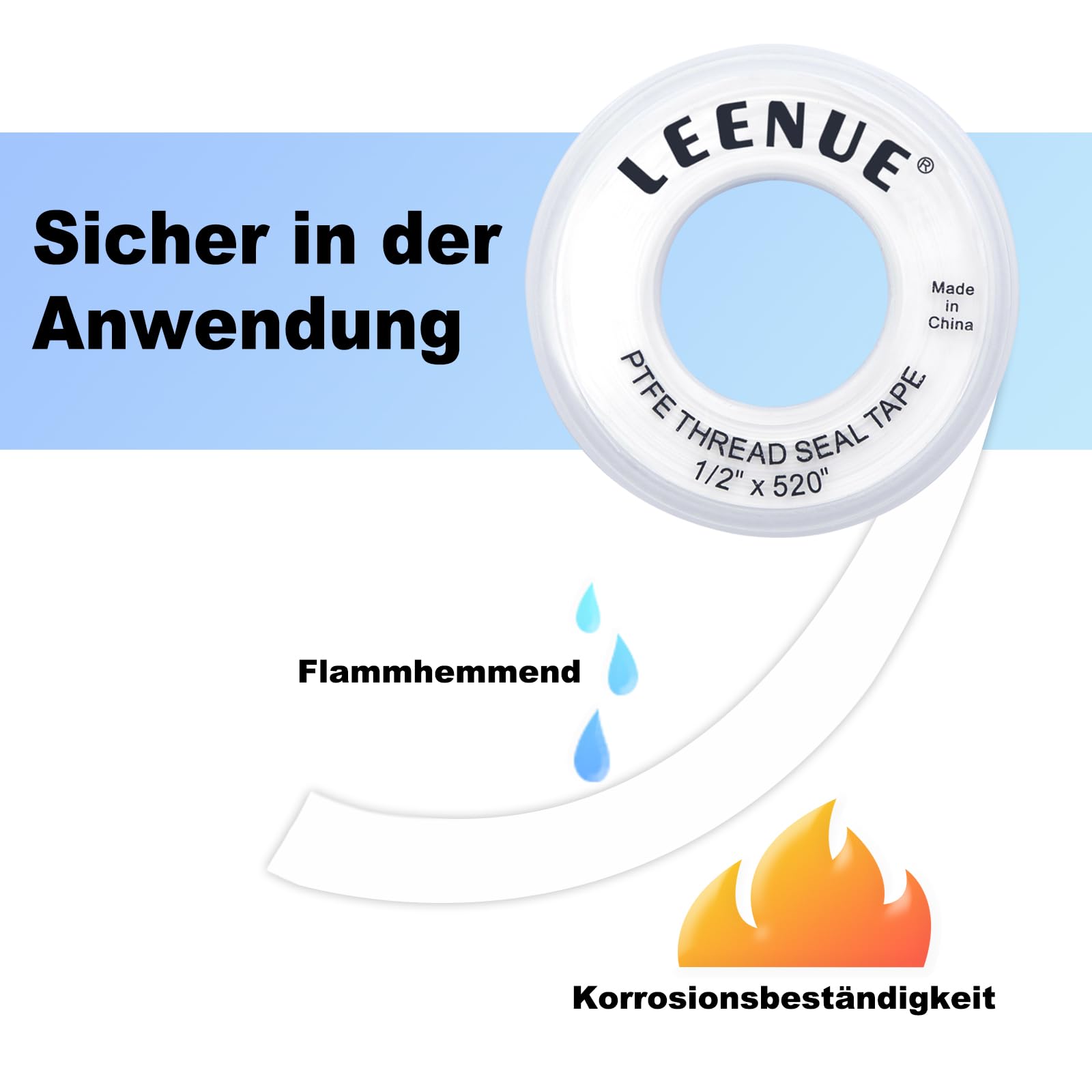 Teflon PTFE Gastape Afdichtingstape geel groot | Daruma Koi Teflon PTFE Gastape Afdichtingstape geel groot | Daruma Koi