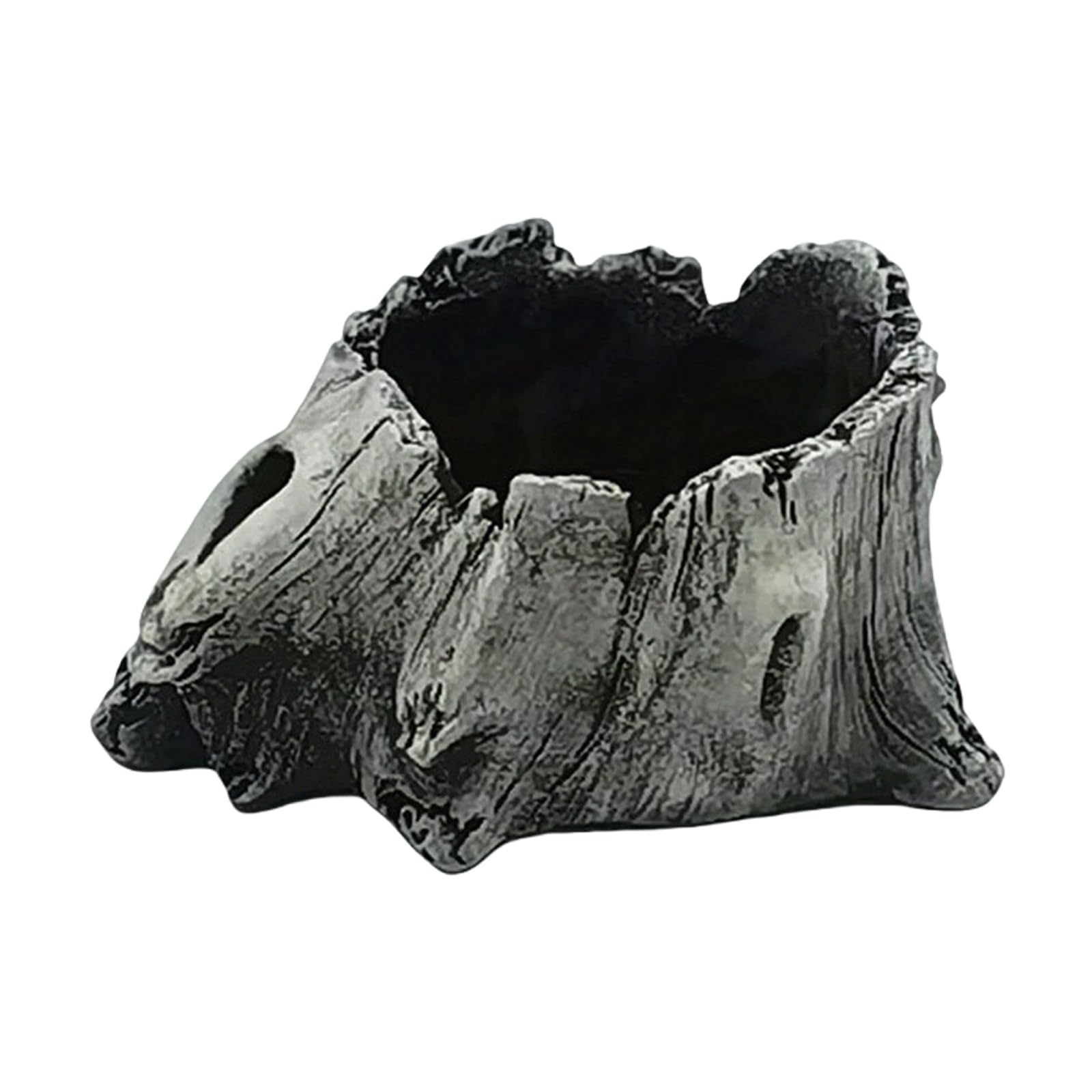 HZGFNBZ Artificial Driftwood Planter Sculpture Resin Succulents Flower Pots Imitation Wood Pile Porous Bonsais Tree Plant Pots Succulents Container