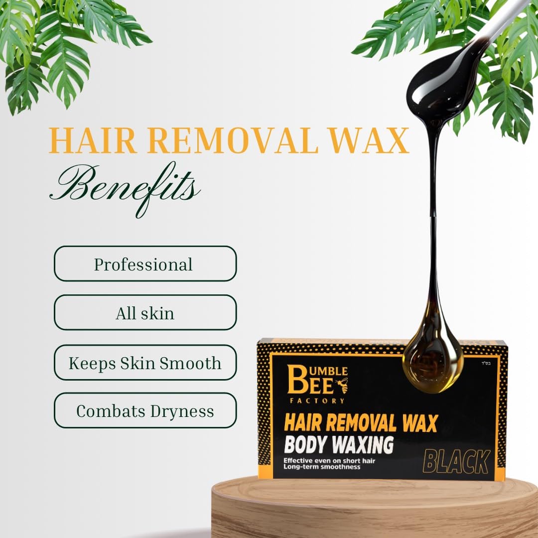 BUMBLE BEE Hair Removal Wax, Body Waxing, Black - 500 gr