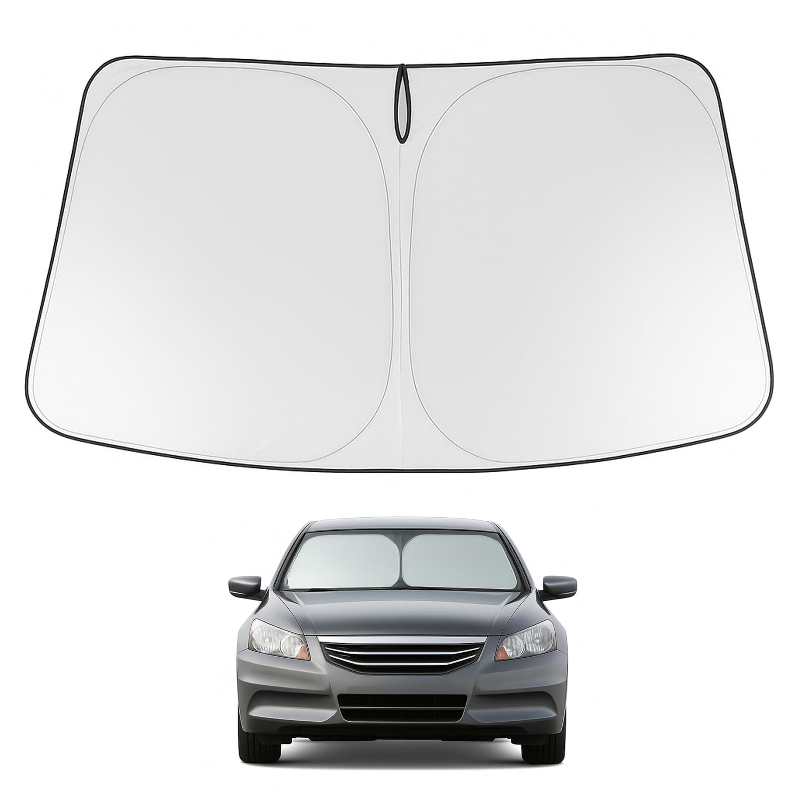 Proadsy Custom Fit 2008-2012 Honda Accord Windshield Sun Shade, Blocks Heat