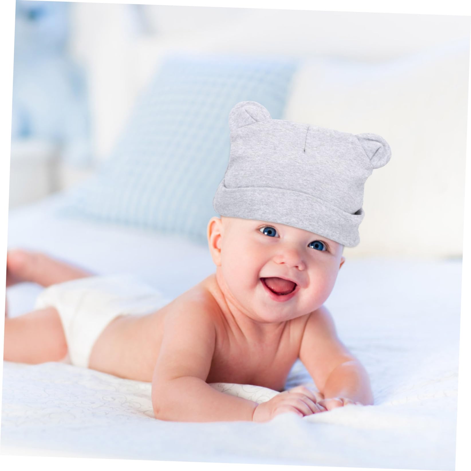 VALICLUD Gorro Fetal Infantil Gorros Navideños Sombreros Navideños Gorros De Recién Nacido con Orejas Bebe 0-6 Meses Sombrero Turbante Sombreros Recién Nacidos
