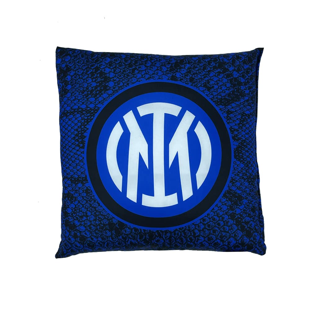 ZeroPlayer Coussin de Salon Double Graphique avec Logo + Interne, Polyester, Noir/Bleu, Taille Unique, Unisexe pour Adulte