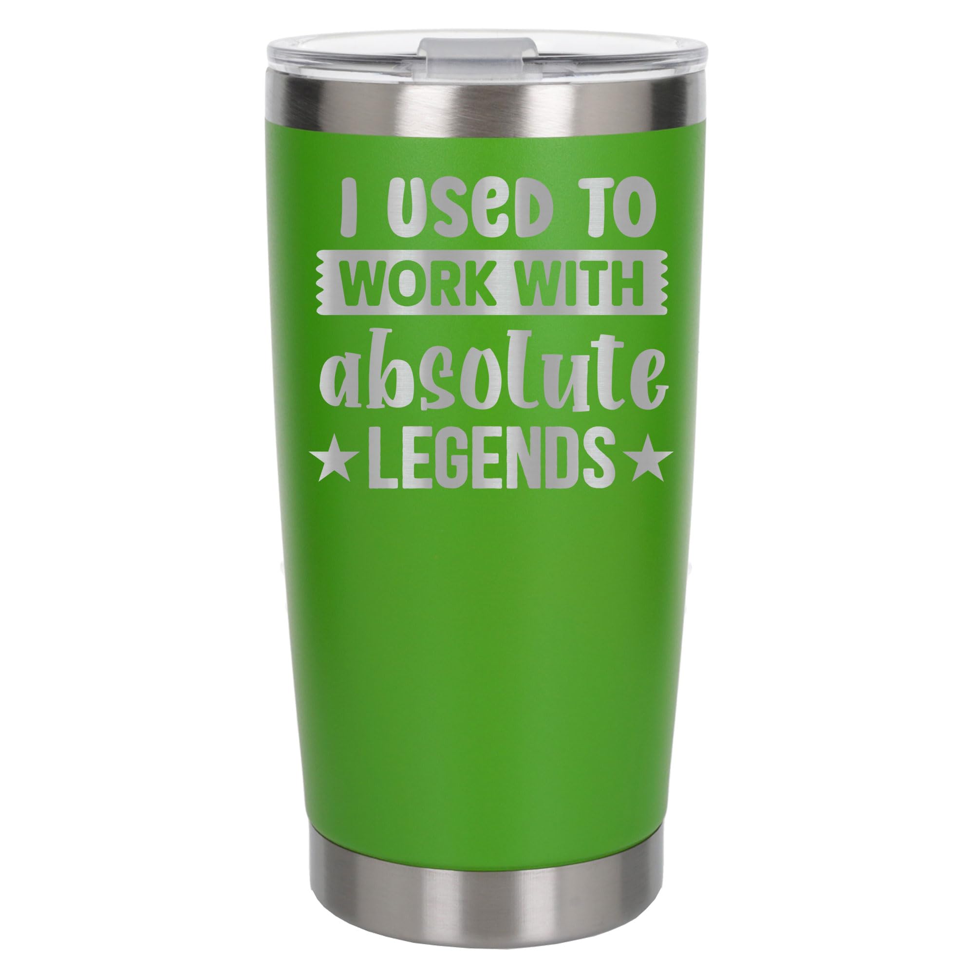 Always Looking Good I Used to Work with Absolute Legends Engraved Insulated Travel Mug Going Away Gift for Coworkers New Job Green Thermal Coffee Flask Travel Mugs with Lids