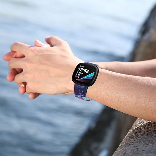 Miniatura 5 de honecumi Compatible con correas de reloj Fitbit Versa 4 para mujer, correas para Fitbit Versa 3, Fitbit SenseFitbit Sense 2, accesorios de correa de