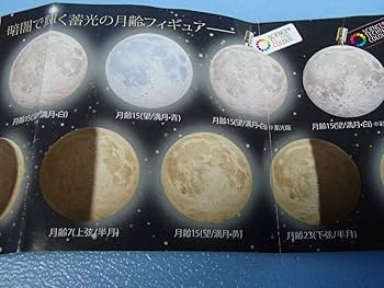 月見月出品8枚 Amazon.co.jp: 月齢 蓄光マグネット & ストラップ 全10種 サイエンス