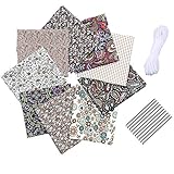 ☛ Material: Aus reinem Baumwollstoff. Die Qualität ist sehr gut, der Stoff ist nicht zu weich, nicht rau oder zu dick und er kann sehr gut verarbeitet werden. Perfekt für Näh-, Bastel- und Patchwork-Projekte. ✿Größe - 50 x 50 cm, 9 Stück .✿