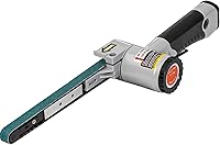 Vista 9 de Lijadora de banda de aire de 3/8" x 13", mini lijadora de banda para carpintería/trabajo de metal, amoladora de mano, lijadora de banda con 3