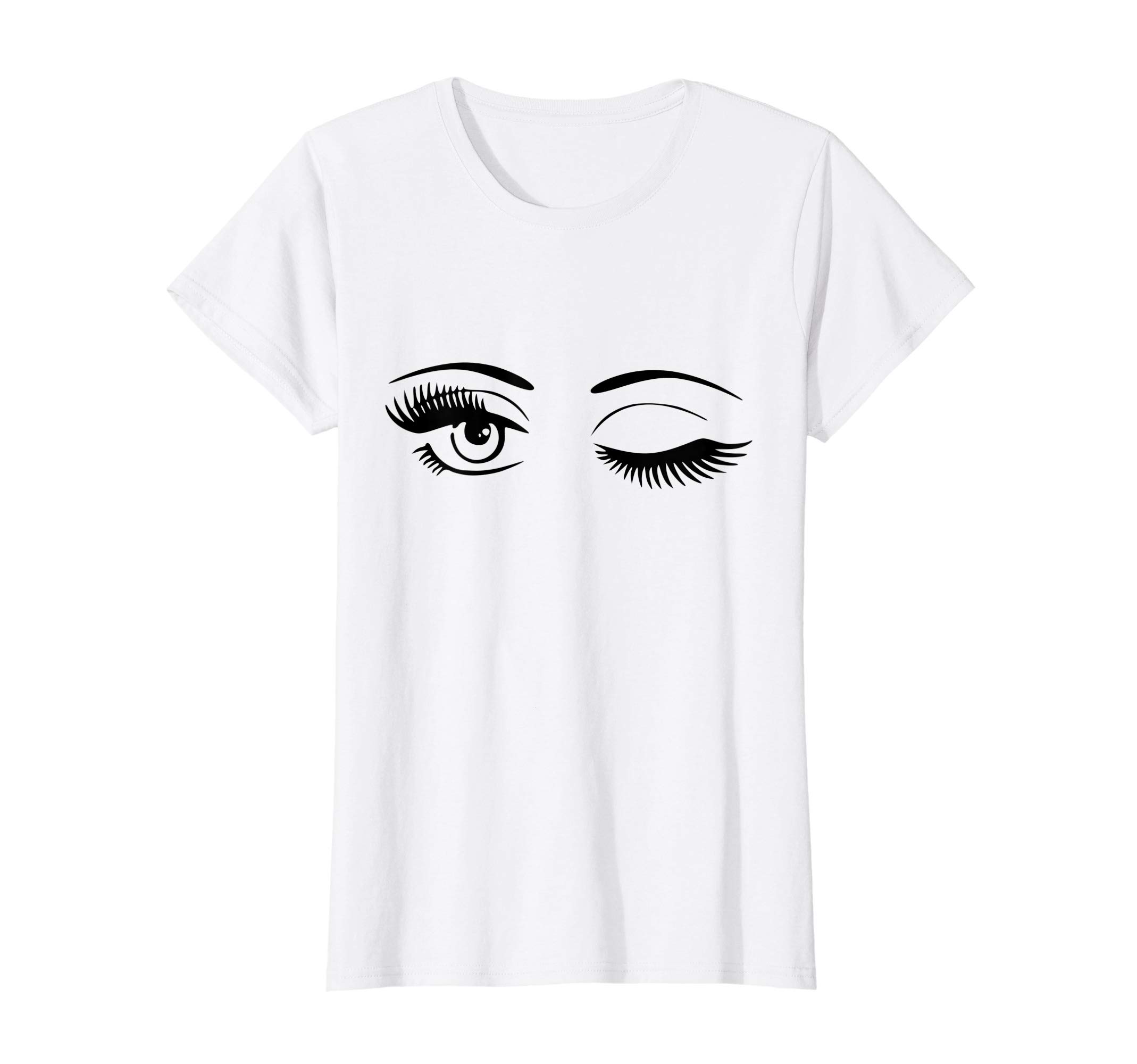 TrendteesAwesome Women's Winking Eyes T-Shirt 4 color T-ShirtOEKO-TEX STANDARD 100