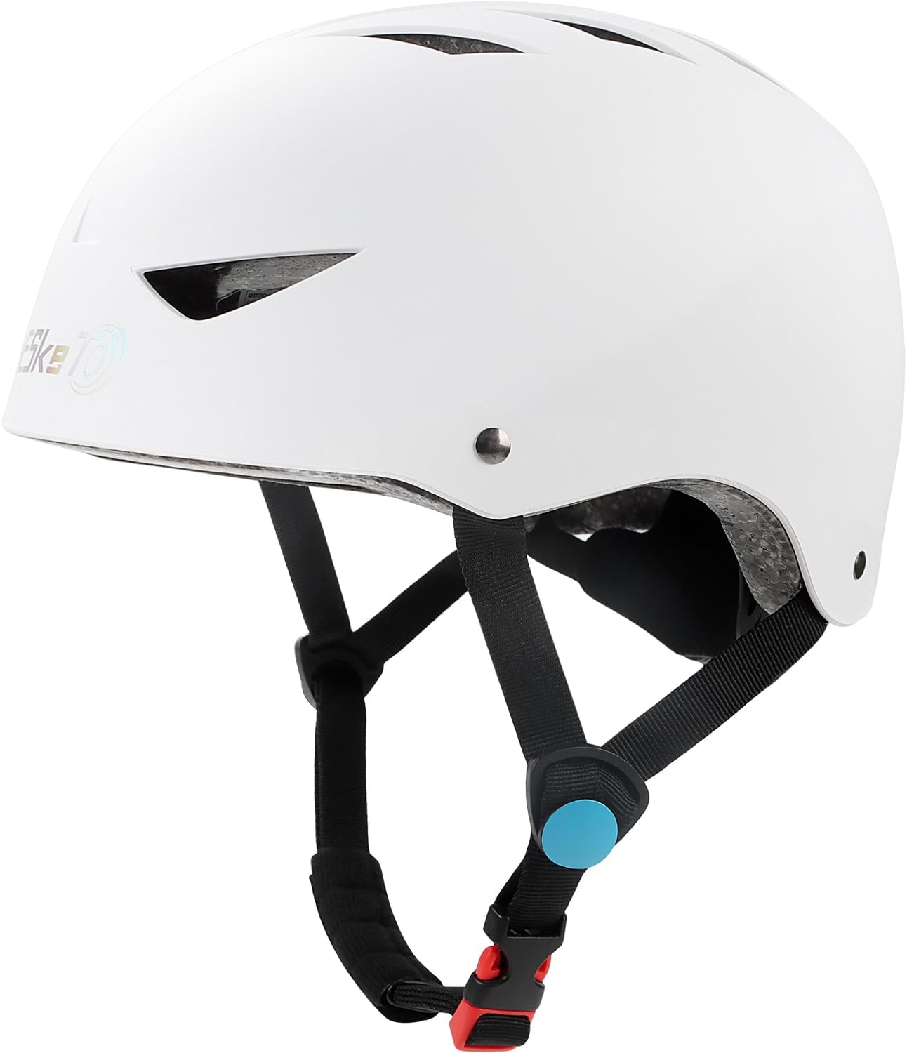 Skateboard Helmet, Lightweight Adjustable Skating Helmet, Breathable ABS Hard Shell Scooter Helmet for Multi, Sport Skateboarding Roller Skate BMX for Boys Girls Teens