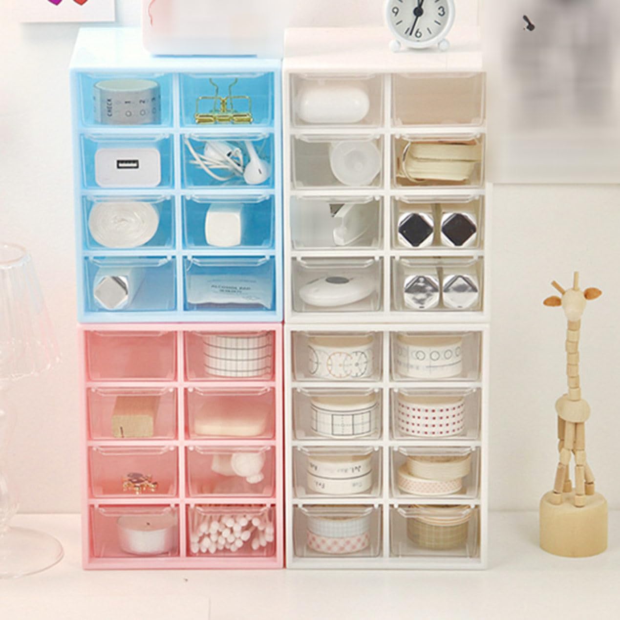 超コンパクト　卓上　ひな飾り　引き出し型収納ケース付き Amazon.co.jp: CNCZJM デスクオーガナイザー 小物入れ引き出し 3