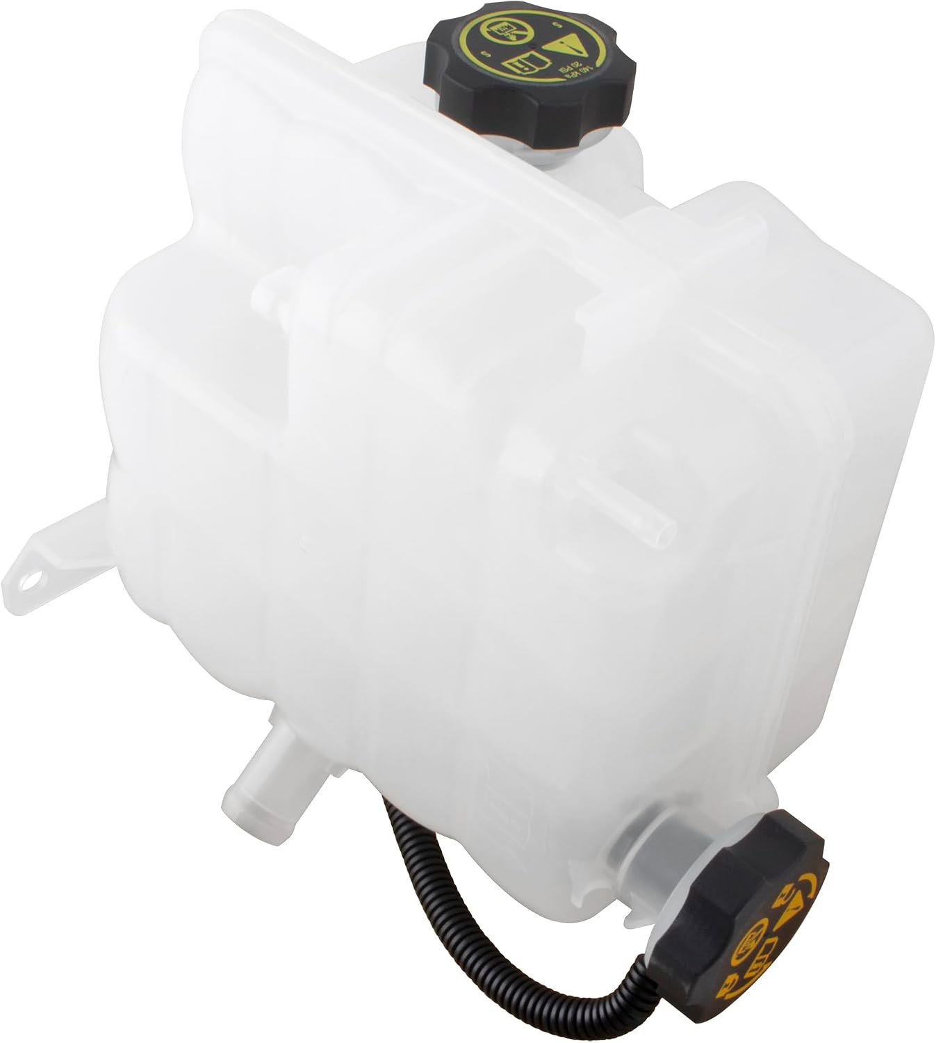 BOXI 603-009 Pressurized Coolant Reservoir with Cap Fits for Chevrolet Silverado 2500 HD 3500 HD 2017-2019 4500 HD 5500 HD 2019-2021 for GMC Sierra 2500 HD 3500 HD 2017-2019 V8 6.6L / Replace 84257137