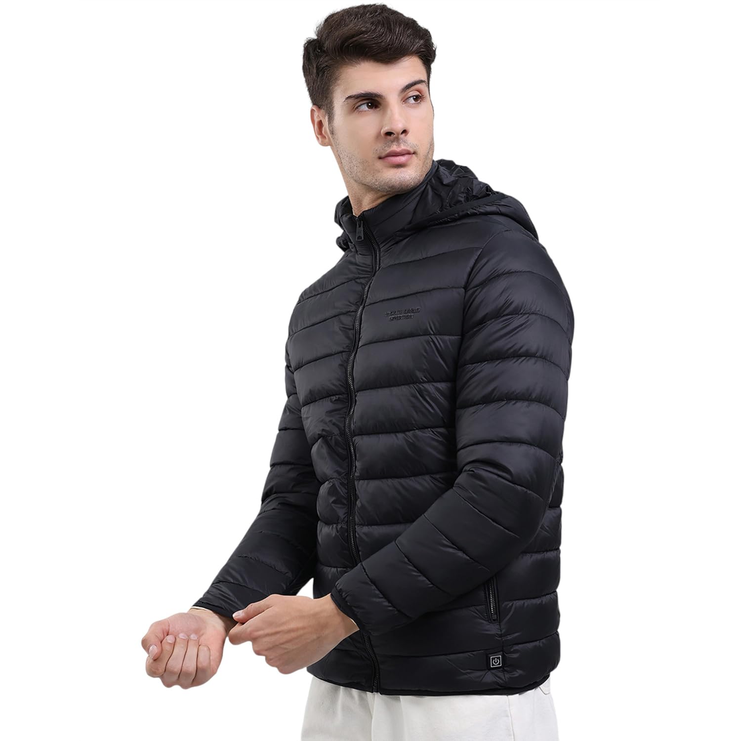 monte carlo Men Regular Fit Solid Hooded Neck Side Pocket Zipper Closure Winter Jacket | Heated Full Sleeves Puffer Jacket | Winter Wear For Men (Pack 1)-picture-40