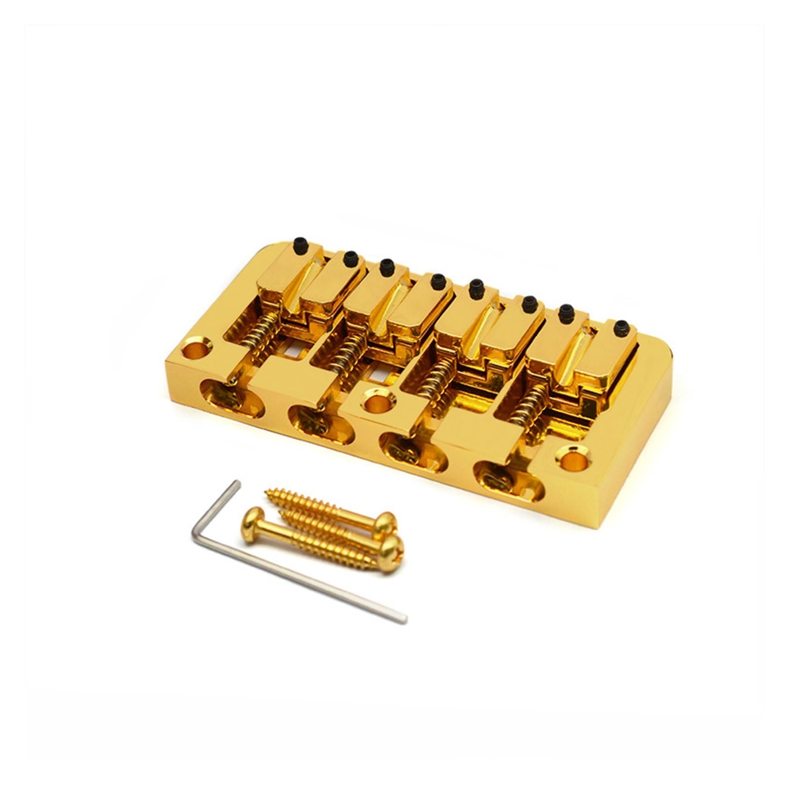 Cuerpo Del Puente Del Bajo De 4 Tring Y Espacio Entre Las Cuerdas Inferiores 19.5 Mm | Puente de guitarra(Gold)