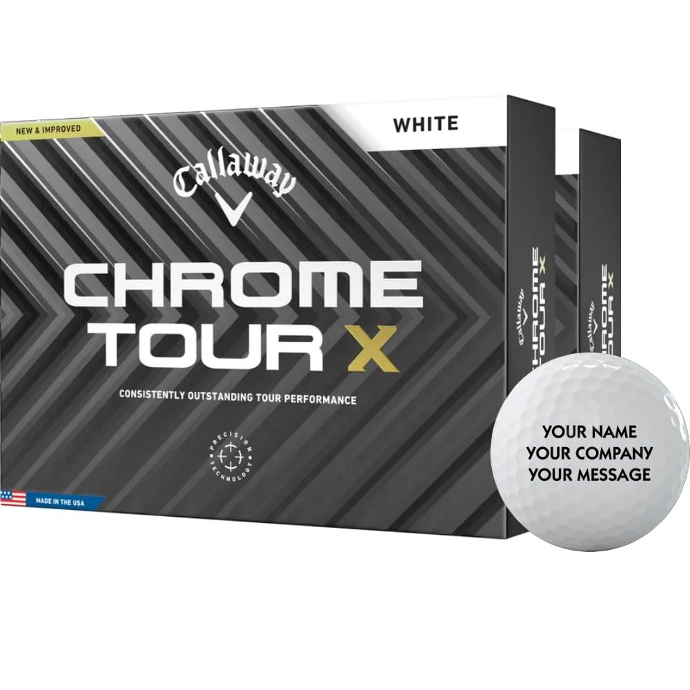 Callaway Golf Chrome Tour X Personalized Golf Balls - Double Dozen