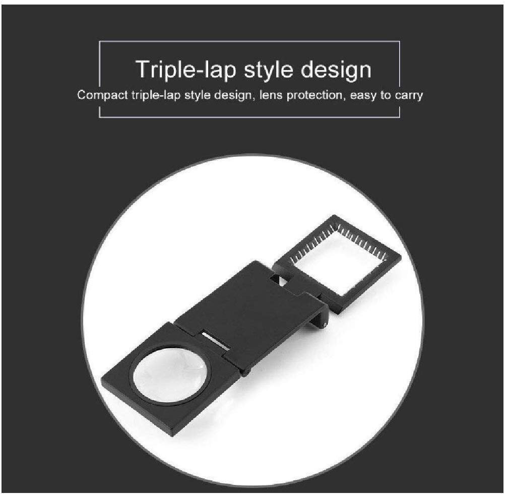 Lente d'Ingrandimento Leggi Riparazione Metallo Pieghevole Pigeon Eye DOT Stampa 10X28Mm Specchio per Panno Fotografico 20 X Volte Desktop Pieghevole Little Surprise