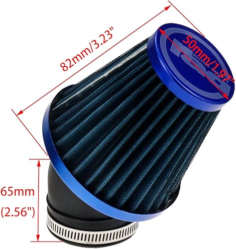 Miniatura 3 de Sydien Filtro de aire universal de motocicleta reemplazable motocicleta modificada piezas para aumentar el flujo de aire en el motor, 42RAD con