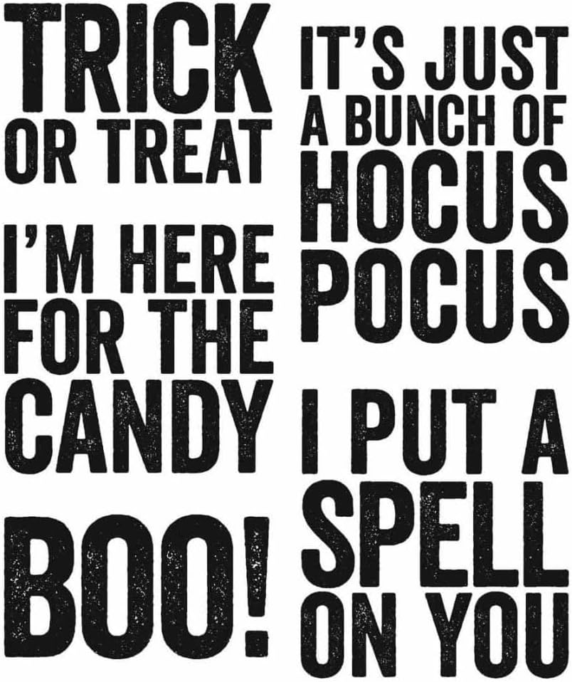 Tim Holtz - Stampers Anon Cling RBBR Stamp Set FRGHT, Bold Frights