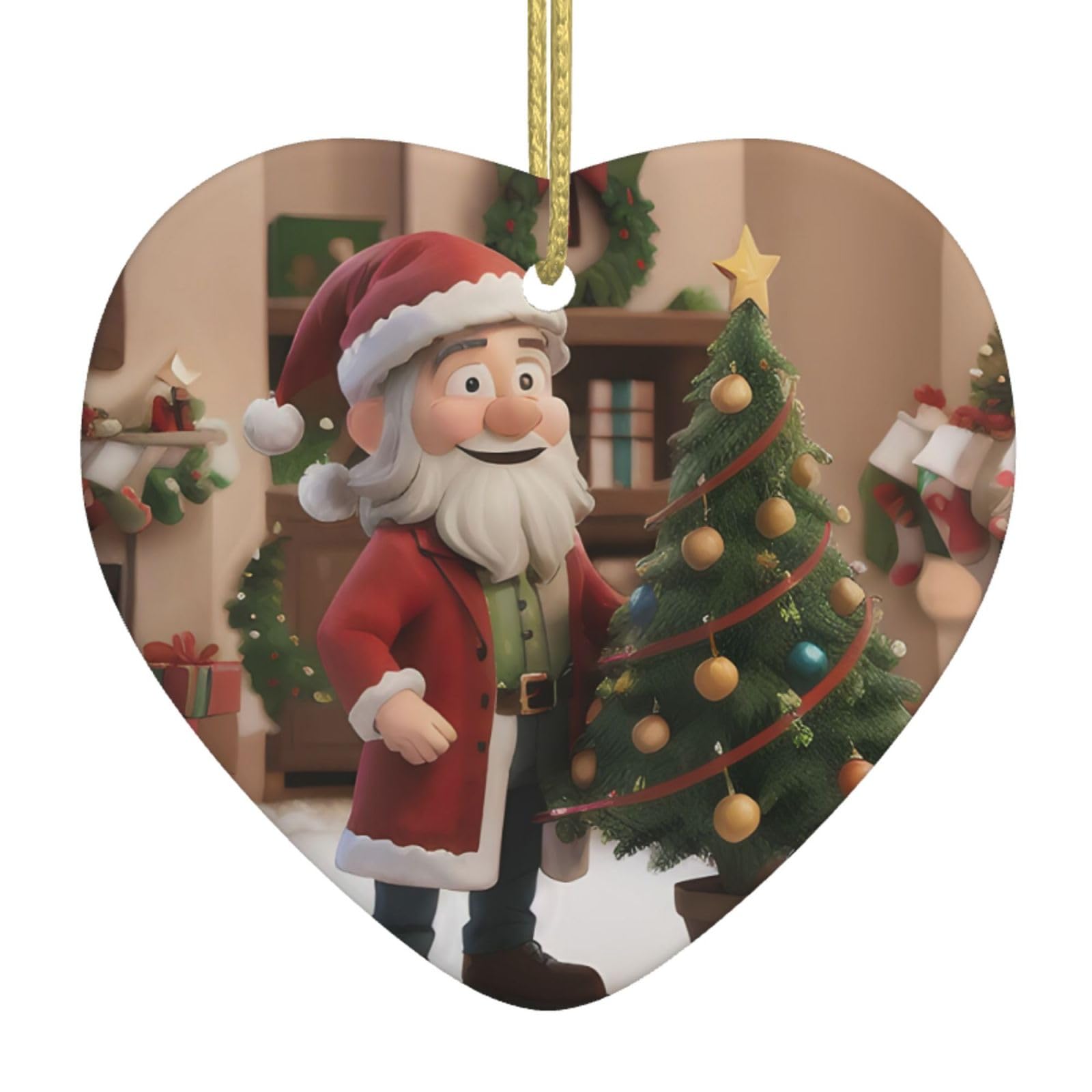 Ornamento in ceramica per albero di Natale di Londra