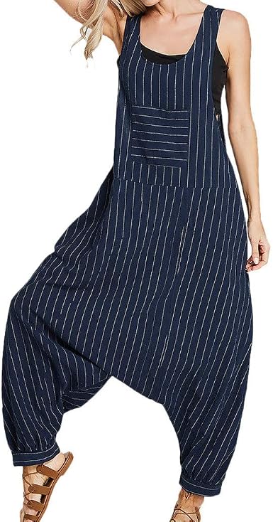 Women's Casual Loose Overalls Baggy 