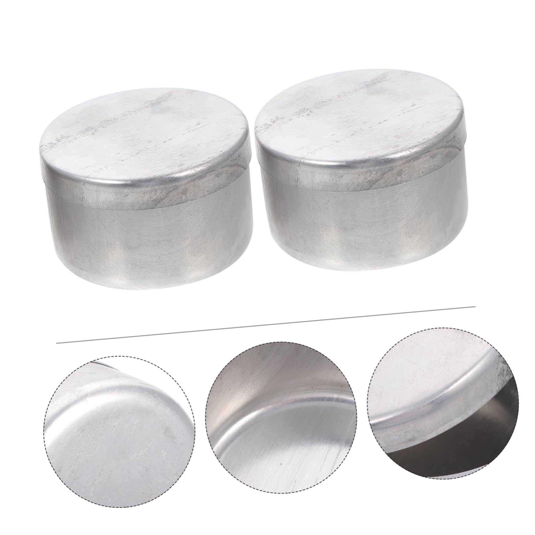 COSMEVIVI Practical Aluminum Weighing Can Soil Collection Jar Lab Weighing Holder for Chemistry Biology