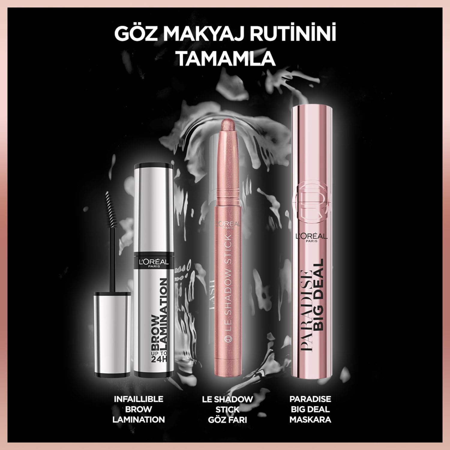 L'Oréal Paris Cienie do powiek w praktycznym formacie pisaka, błyszczące wykończenie, długotrwała tekstura żelowa, Le Shadow Stick by Paradise, nr 115 Twinkly Rose, 1,4 g