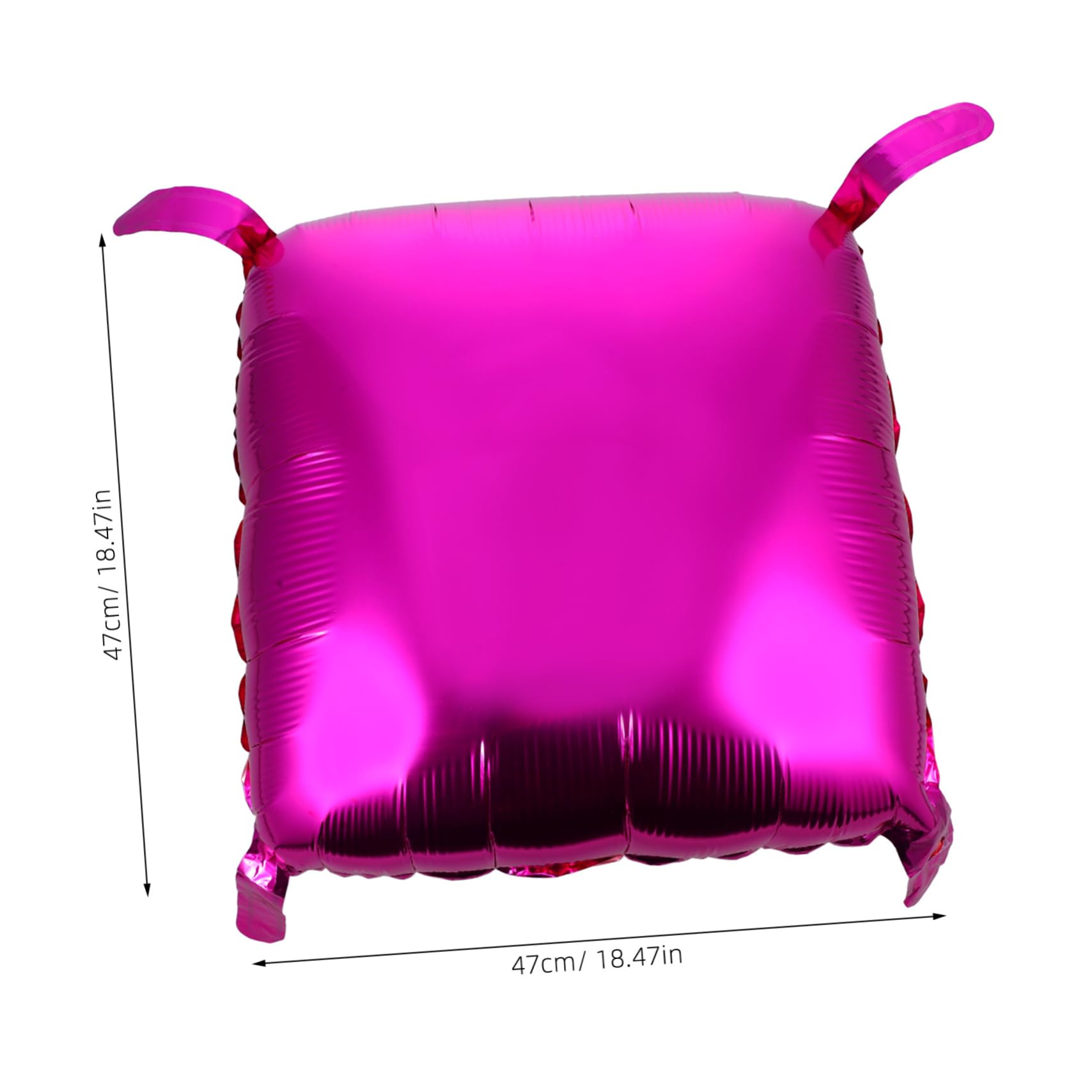 Quadratische Aufblasbare Ballons aus Aluminiumfolie | Partydekoration für Schulklassen Treffen, Brautparty, Stilvoll und Schick, 50 Stück-pack