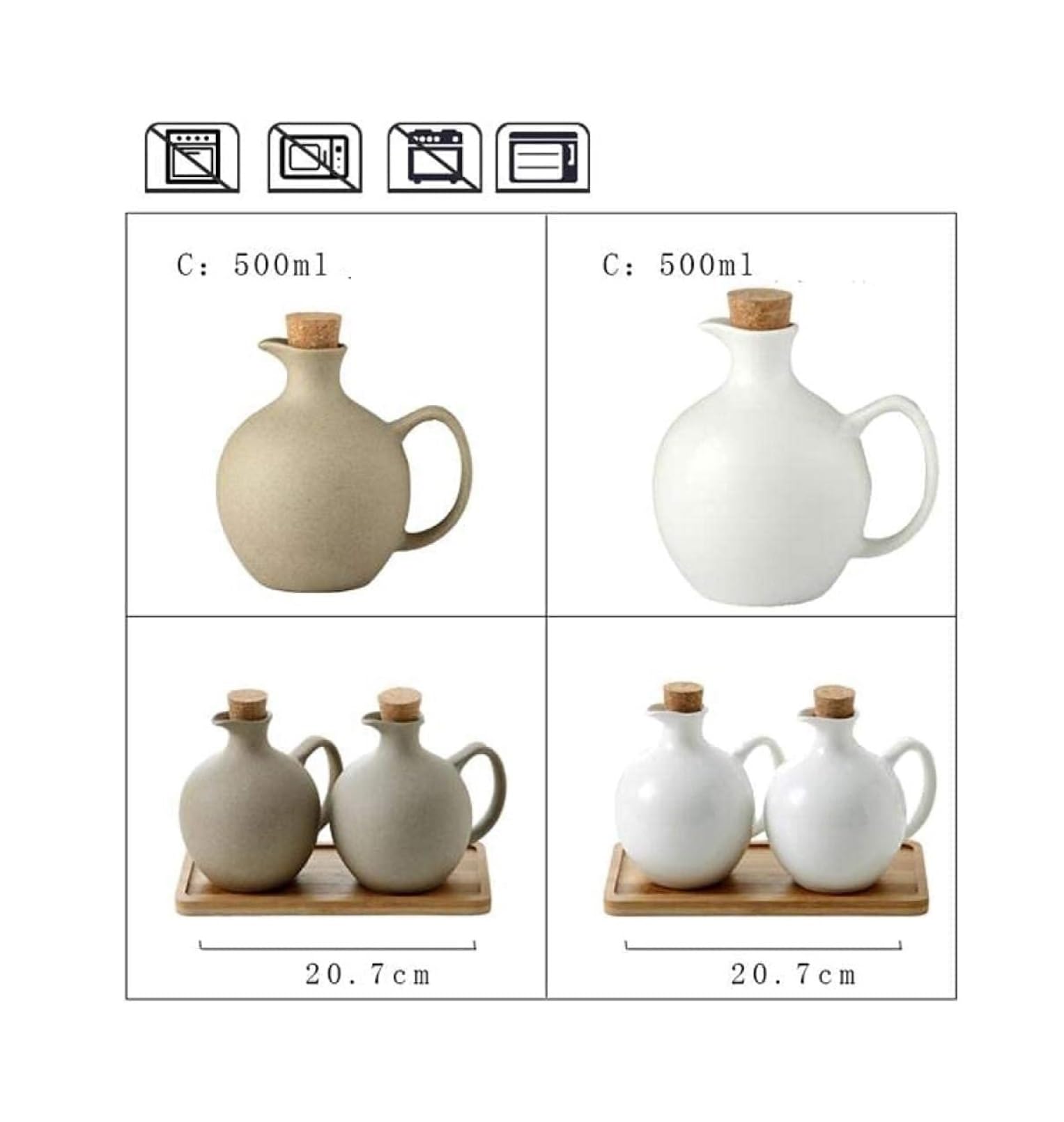 Dispenser 500 ml Bottiglia di Olio in Ceramica Bottiglia di condimento Aceto Salsa di soia Olio di Sesamo Condimenti da Cucina Bottiglie di stoccaggio delle spezie Bottiglie
