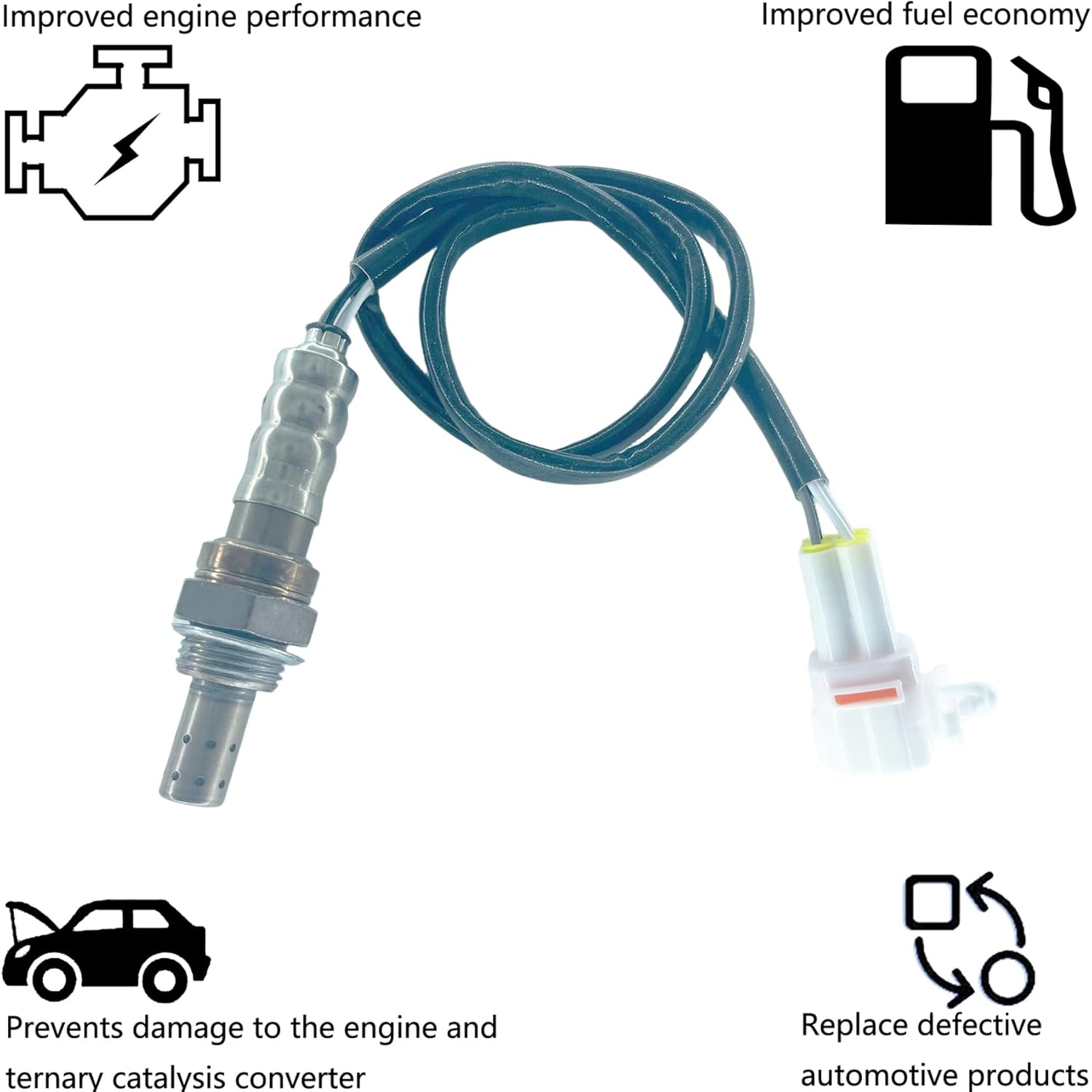 Dropwater 1 Pair Upstream And Downstream Oxygen Sensors Replacement for Chevy 2003 2002 2001 Tracker 2.0L,for Suzuki Vitara 2Pcs O2 Sensors 234-4731 234-4222 O2 Sensor