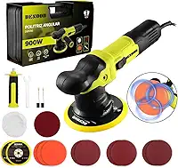 Politriz Roto Orbital Profissional 900W 220V Elétrica Lixadeira Polidor 5500rpm 150MM Polir Lixar Carro Azulejo Madeira Com Acessórios