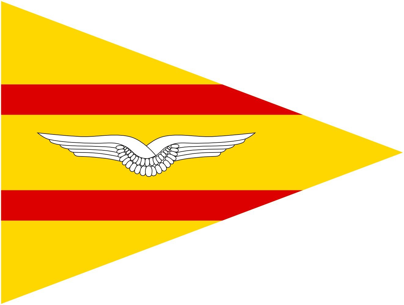Drapeau Large Brigadekommandeur Luftwaffe 1961-2004 pour Décorer un Bureau de Passionné