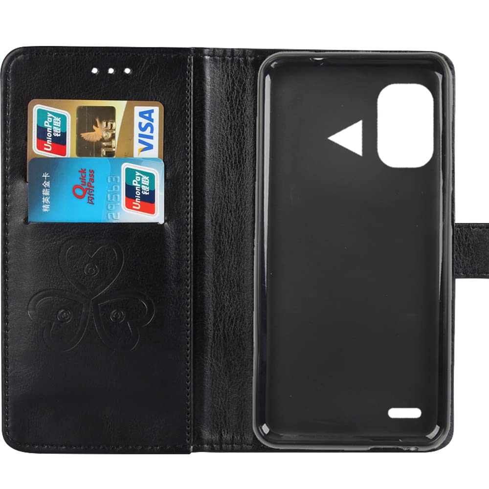 TienJueShi Blu Premium Retro Stand Portafoglio TPU Silicone Caso per Umidigi G3 Max 6.52 inch in Pelle Case Copertina Custodia Protettiva Cover
