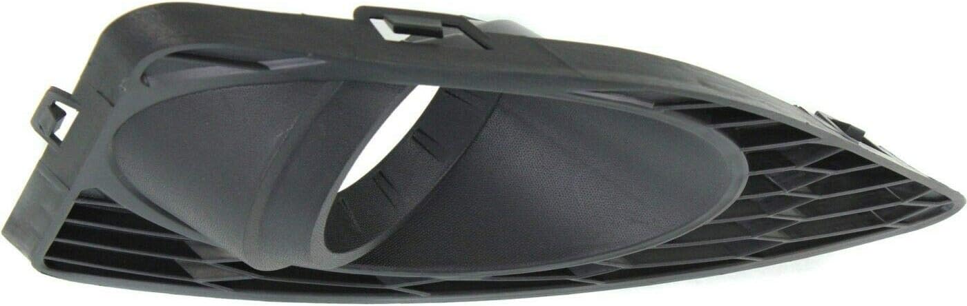 DAT AUTO PARTS Front Left Driver Side Fog Lamp Light Hole Bezel Cover Insert Replacement For 2010-2012 Ford Fusion & Hybrid Black Textured Plastic FO1038122 AE5Z17E811BA