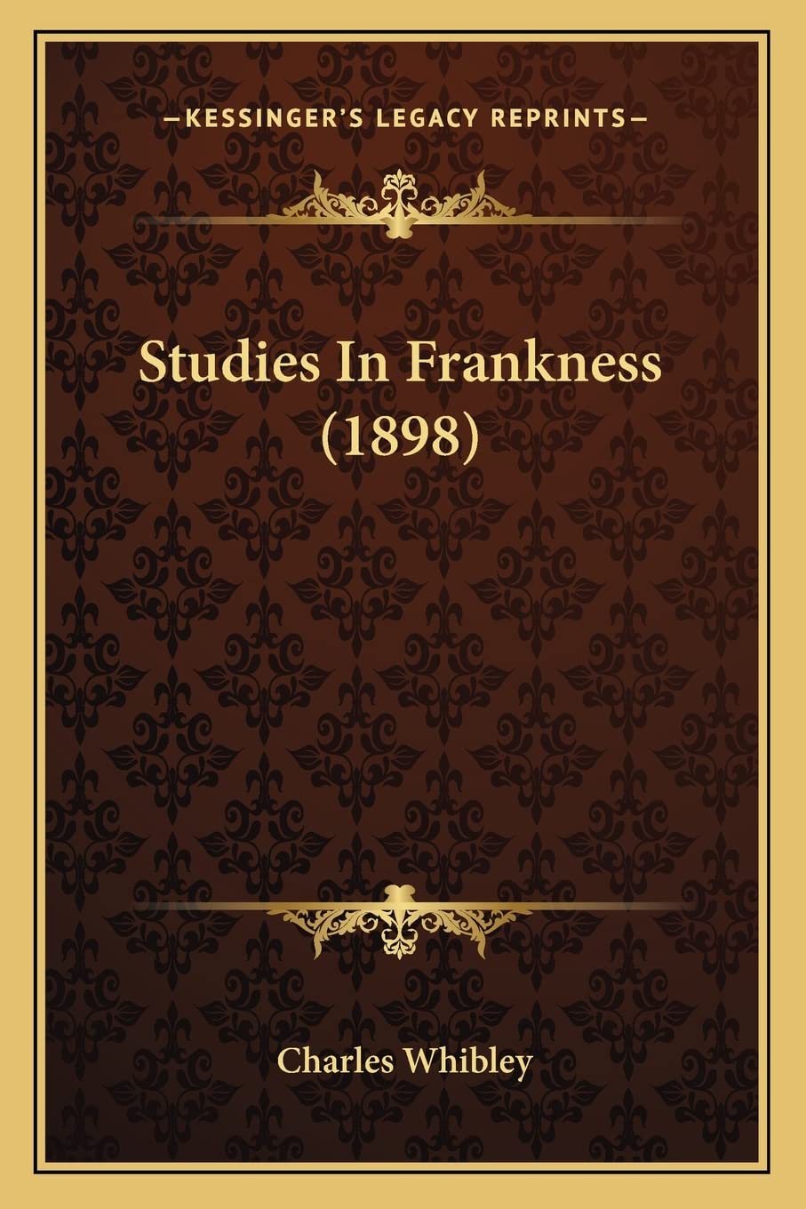 Studies In Frankness (1898)