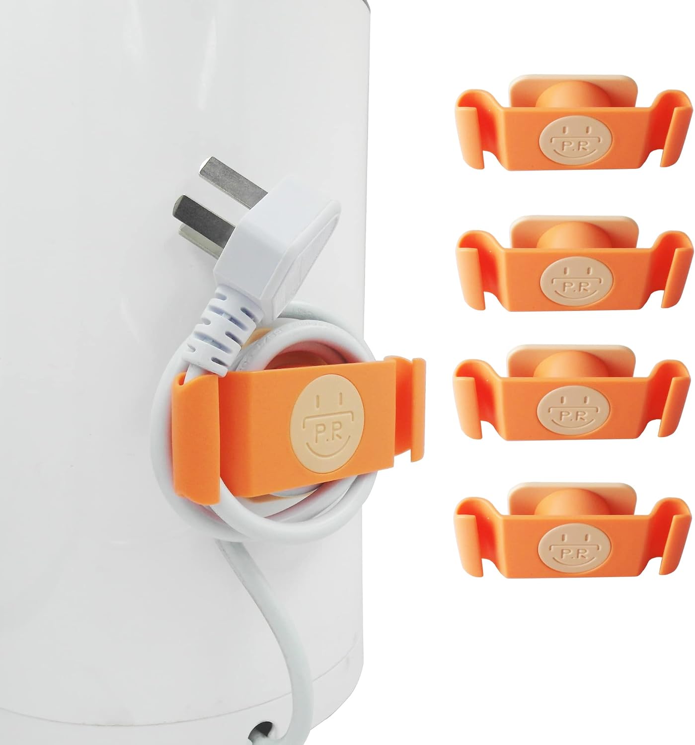 Mowane Wrap Cord Organizer for Kitchen Appliances, 4 Pack Cord Holder Cable Clips Wire Wrapper Keeper for Home Small Appliances Management, for Air Fryer Coffee Maker Pressure Stand Mixer
