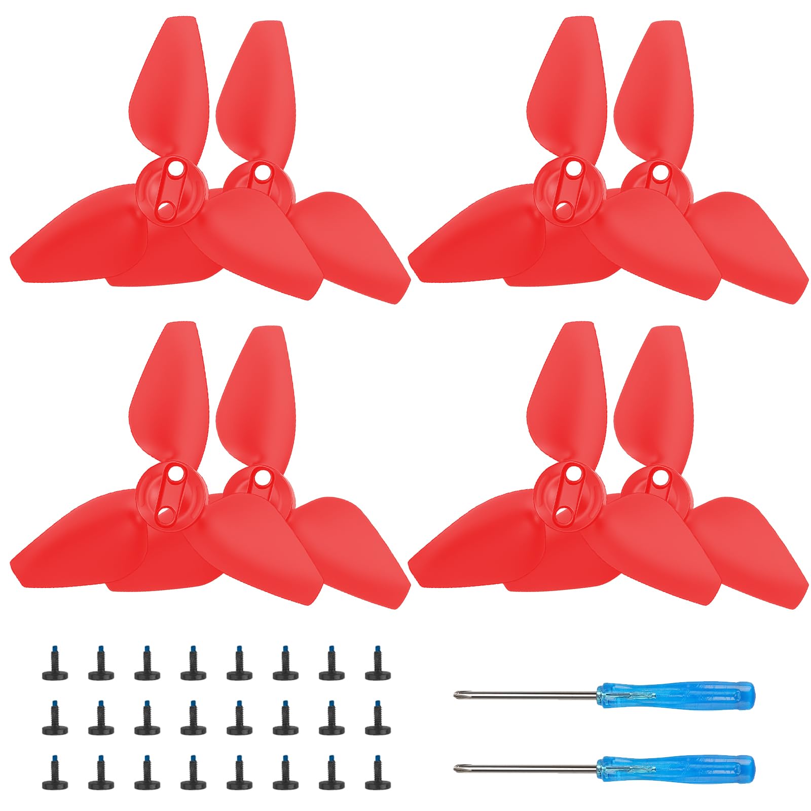 Bocguy 16 Pcs Drone Mavic Mini Hélices, modelo 4726 Hélices para Mavic Mini Accesorios Reemplazo de Drones con 24 Tornillos & 2 Destornillador, Bajo Ruido & Estable (Plata) — view 12