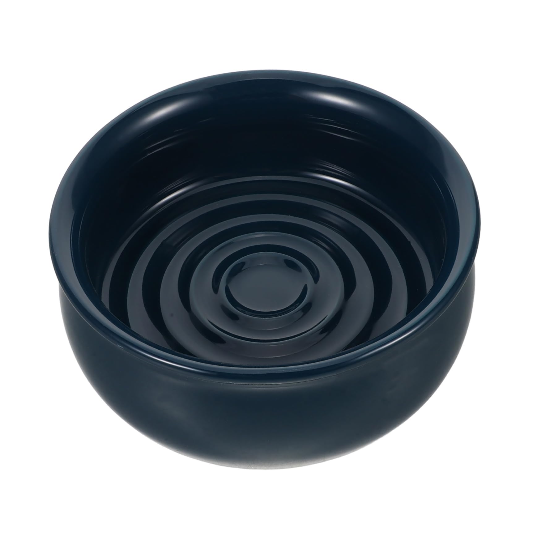 SOIMISS Bol à Savonnette en Céramique à Texture Spirale pour Barbe