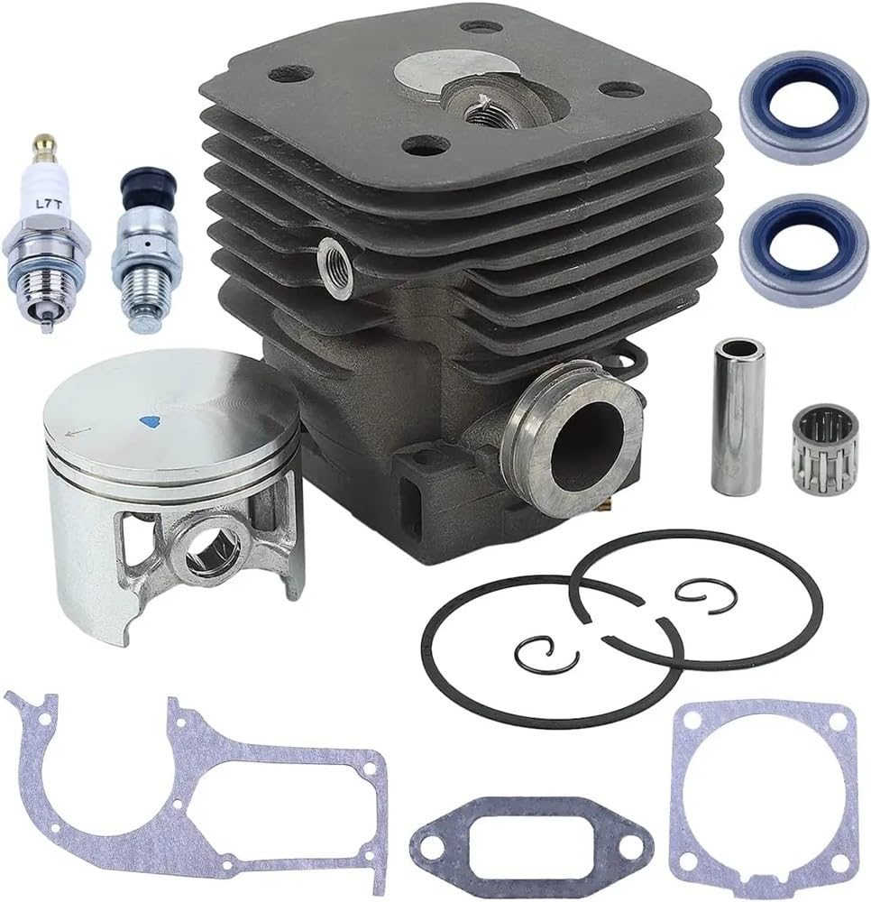 Akcesoria Zestaw tłoka cylindra 58 mm pasuje do pił łańcuchowych Hus 395 395XP 395EPA Wymień na uszczelkę Uszczelka olejowa Tłok Łożysko igiełkowe Świeca zapłonowa