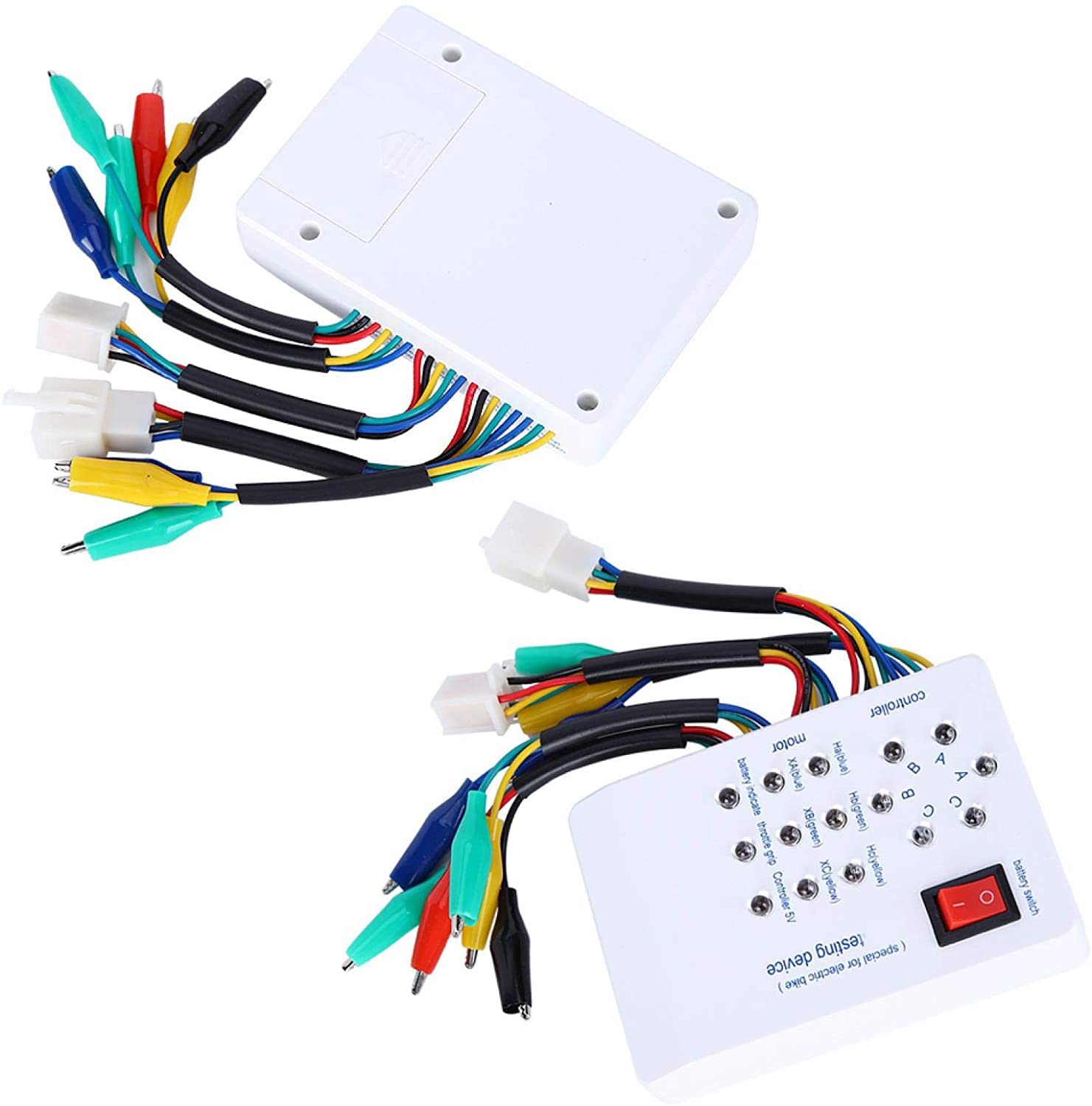 Tester Motore Brushless, 115x80x26mm Dispositivo di Prova E-bike Electro, Riparazione Auto Tester per Biciclette Elettriche Controller Rilevatore Universale per Veicoli Elettrici