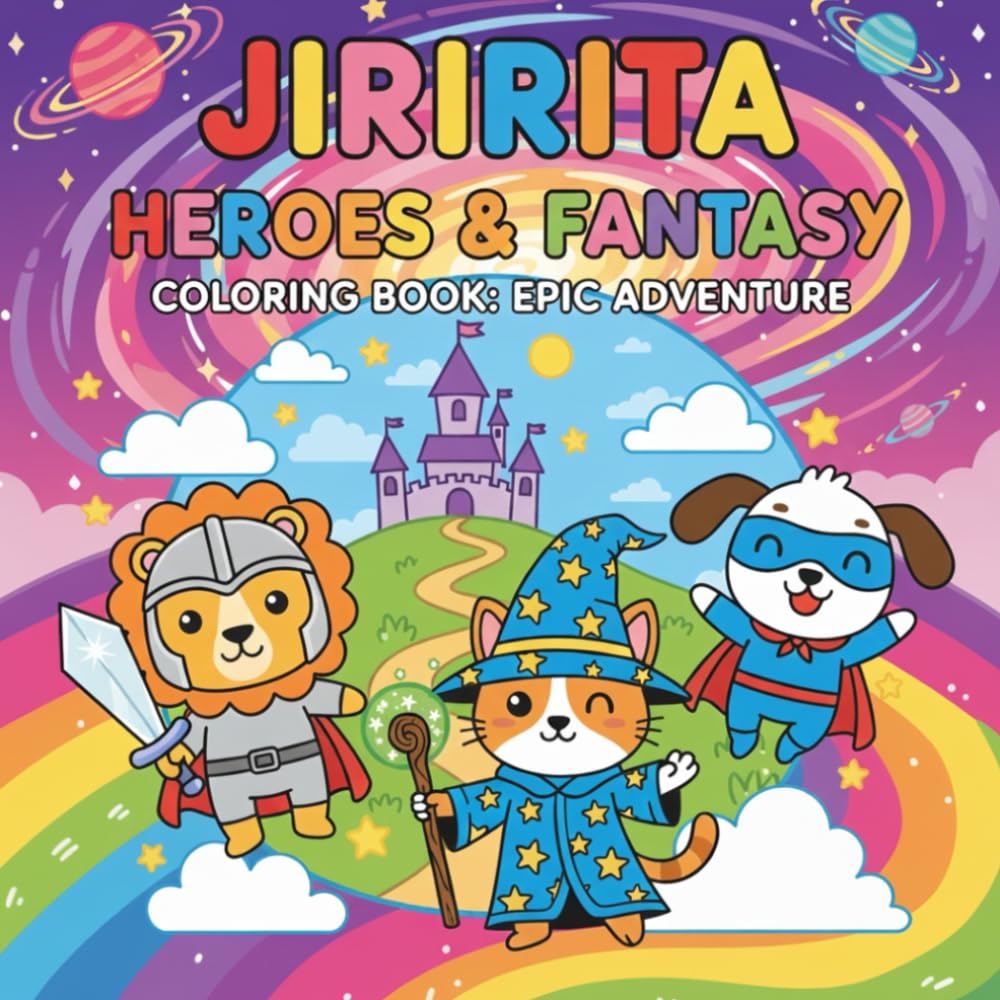 HEROES & FANTASY: COLORING BOOK: EPIC ADVENTURE (JIRIRITA's Coloring Books)