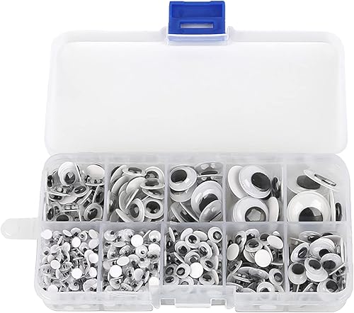 750 ojos ondulantes autoadhesivos Googly Eyes, 0.157in 0.709in