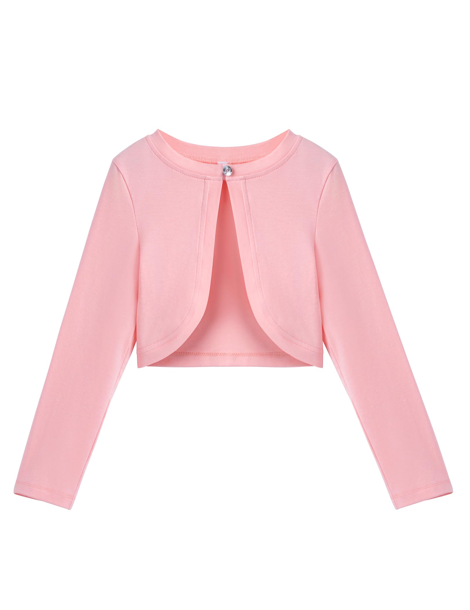 Arshiner Cárdigan para Niña Festivo Bolero de Algodón Chaqueta de Comunión con Botón de Diamante 5-13 años — view 10
