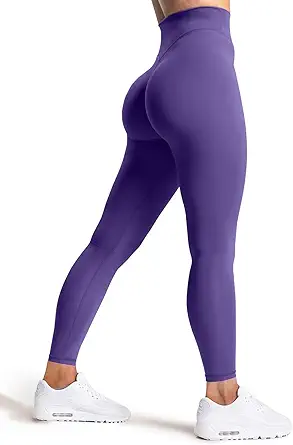 Olmlmt No Front Seam Workout Leggings for Women Tummy Control Butt Lifting Leggings Buttery Soft Gym Yoga Pants