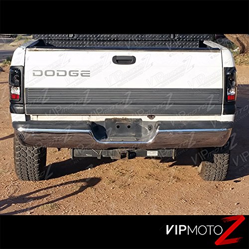 Vipmotoz Tail Light Lamp For 1994-2001 Compatible With Dodge Ram 1500 2500 3500 - Matte Black Housing, Driver And Passenger Side #TOP6