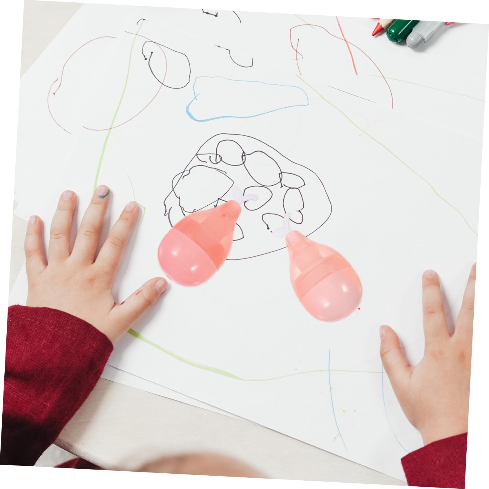 30 Pezzi Mini Evidenziatori Colorati Punta Obliqua Cartoon per Note e Segnalibri Penne Fluorescenti per Scuola e Ufficio Base d Resistente e