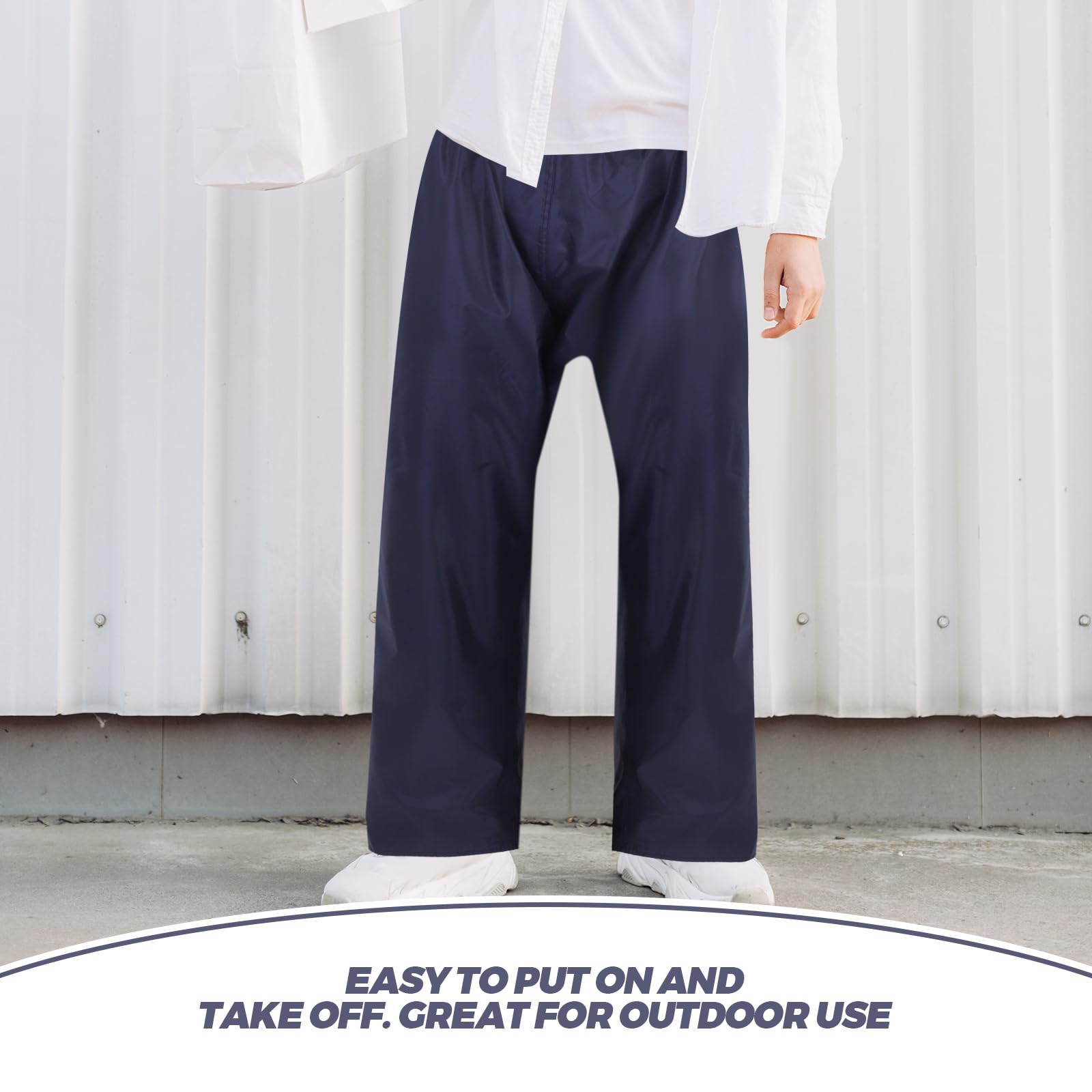 VALICLUD Pantalons De Pluie pour Hommes Pantalons De Pluie pour Femmes Pantalons De Pantalons Imperméables Hommes Et Femmes