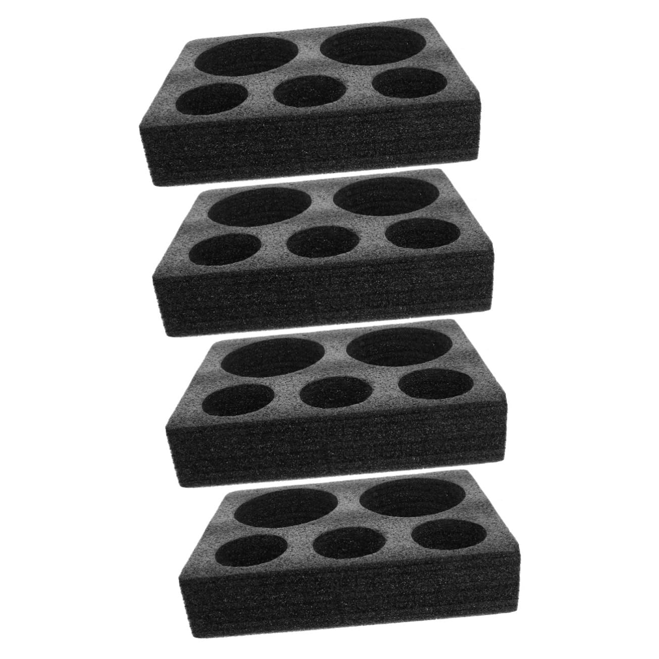 Cabilock 4 Piezas Posavasos Café Portavasos Para Bebidas Soporte De Copa De Bebidas Portavasos De Cafe Transportador Portador De Bebidas Bandeja De La Copa Para Llevar Negro Algodón Perlado