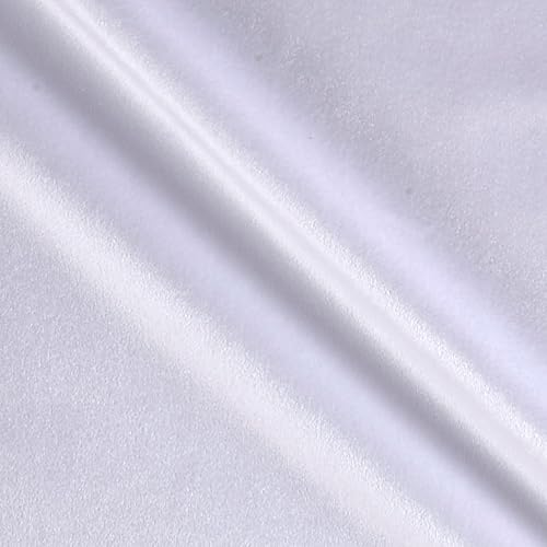 Tela de terciopelo blanco antiguo de 72 pulgadas por yarda